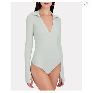 Alix Monterey Polo Rib Knit Bodysuit